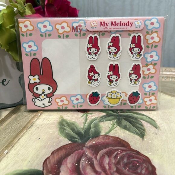 Vintage 90s Sanrio My Melody Stationary Set Japan Kawaii - Picture 6 of 6